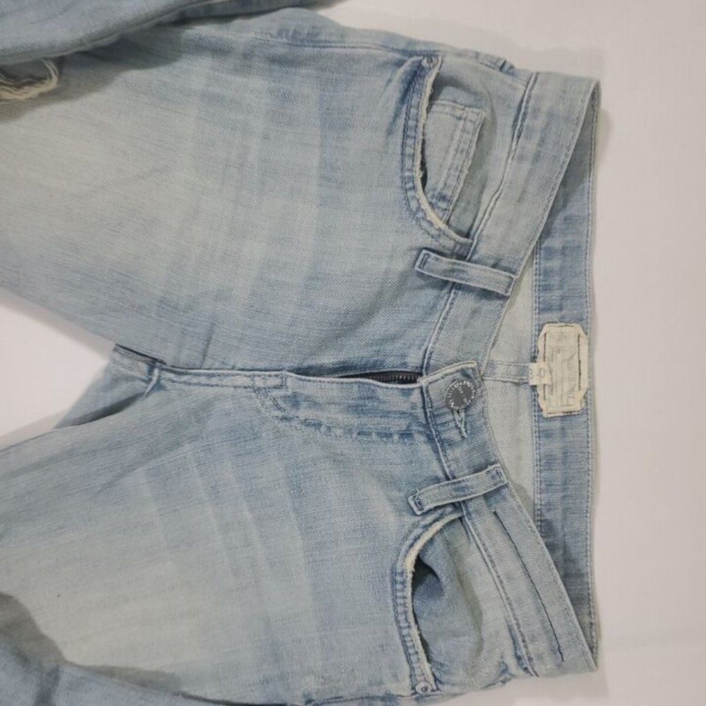 Anthropologie/Current Elliot The Stilletto Women Jeans Mid Rise Destroy Raw Hem